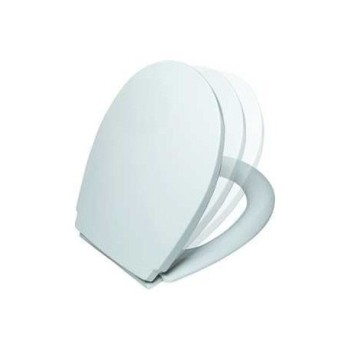 ASIENTO BAÑO WC VICTORIA BLANCO CON BISAGRAS NYLON