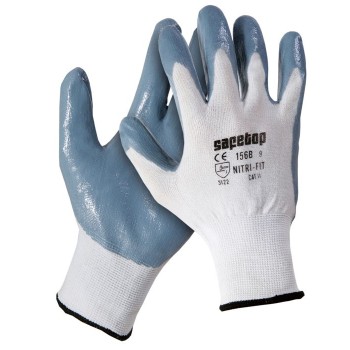 GUANTE NITRILO GRIS  G156B-T09