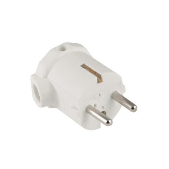 CLAVIJA 16A BLANCA SALIDA LATERAL SIMON BRICO