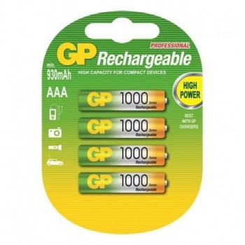 PILA RECARGABLE PRECARGADA RECYKO LR3 (AAA) 1.2V 1000 mAh 4u (*)