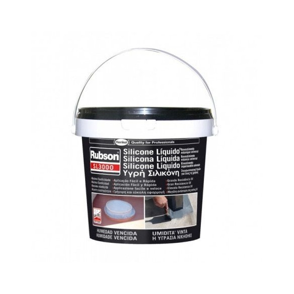 SILICONA LIQUIDA RUBSON AQUABLOCK 5 KG GRIS