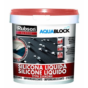 SILICONA LIQUIDA RUBSON AQUABLOCK 5 KG TEJA