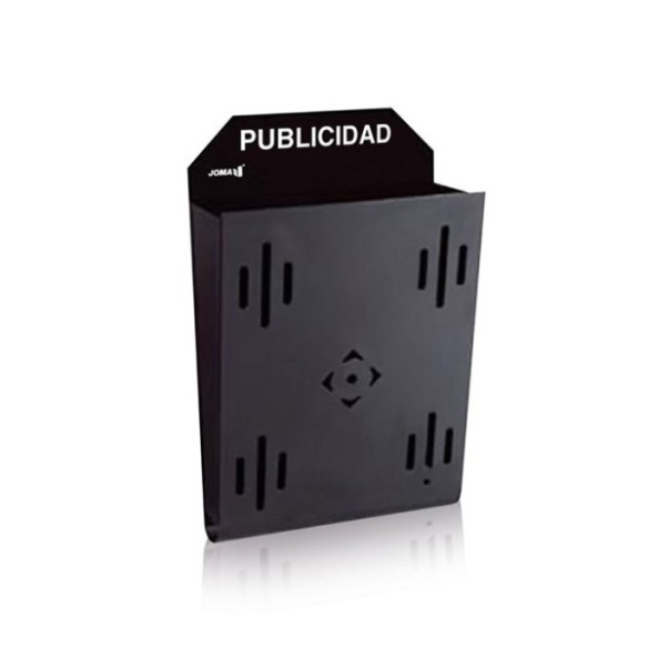 BUZON JOMA RECOGEPUBLICIDAD ACERO 380x250x110 MM NEGRO