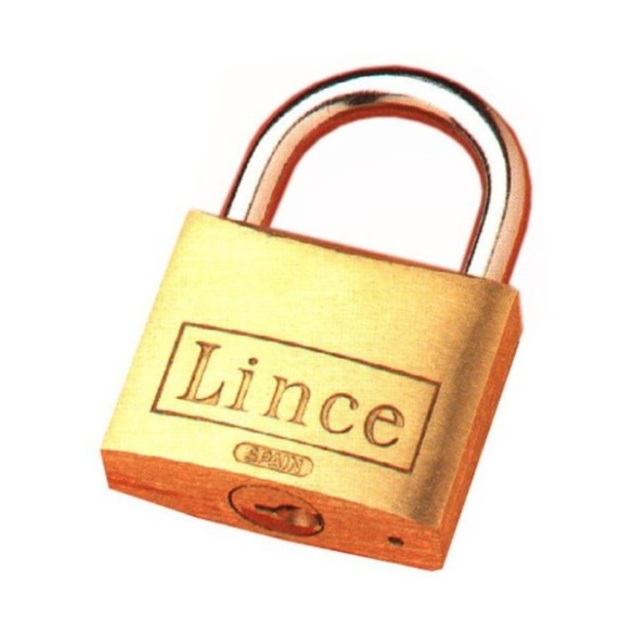 CANDADO LINCE 300-50 ARCO NORMAL LLAVES IGUALES 50 MM LATON