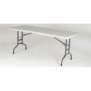 MESA JACKWAY CATERING RESINA INYECTADA RECTANGULAR PLEGABLE 182X75 CM BLANCA