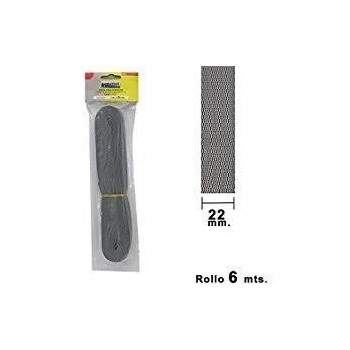 CINTA PERSIANA ROLLO 6mts. 22MM GRIS/MARR