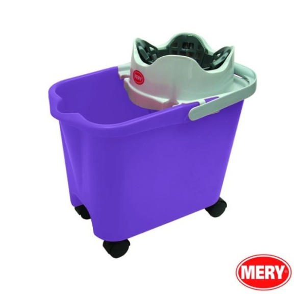 CUBO+ESCURRID.C/RUEDA 14L 0336 COLORES SURTIDO