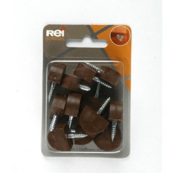 SOPORTE VITRINA PLASTICO 14X20 MARRON