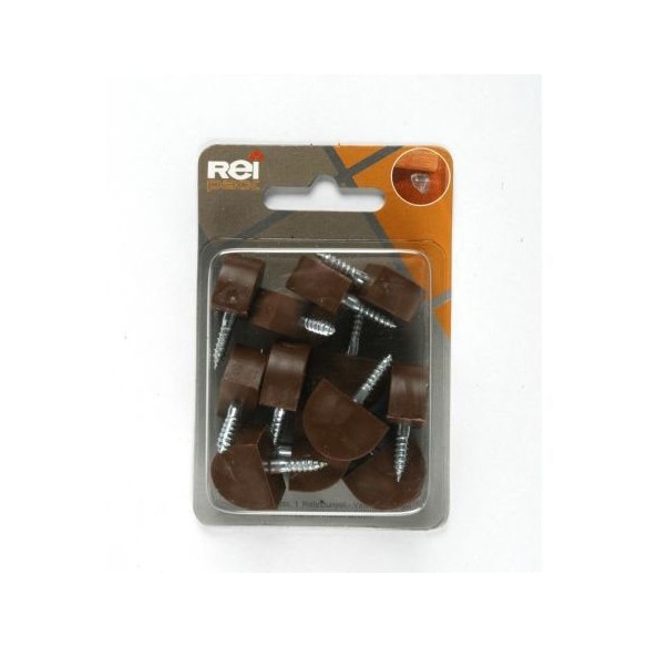 SOPORTE VITRINA PLASTICO 14X20 MARRON