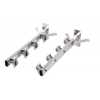 TENDEDERO PARED INOX  C/ 4 POLEAS