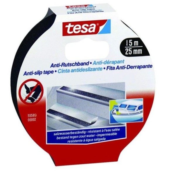 CINTA ANTIDESLIZANTE 55589 TESA 15 M X 25 MM NEGRA