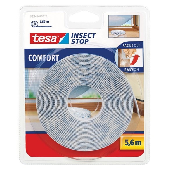 CINTA VELCRO MOSQUITERA TESA 5.6 M BLANCA