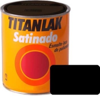 ESMALTE LACA TITANLAK 1401 INT/EXT 125 ML NEGRO SATINADO