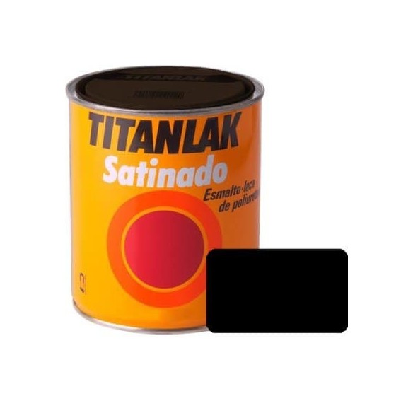 ESMALTE LACA TITANLAK 1401 INT/EXT 125 ML NEGRO SATINADO