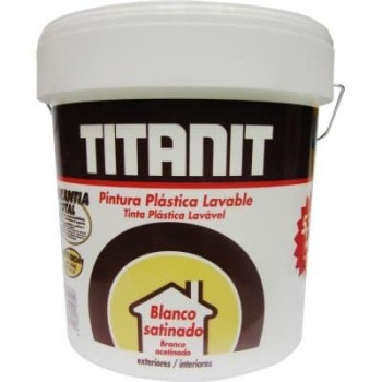 PINTURA PLASTICA TITANIT 2000 INT/EXT 750 ML BLANCO SATINADO