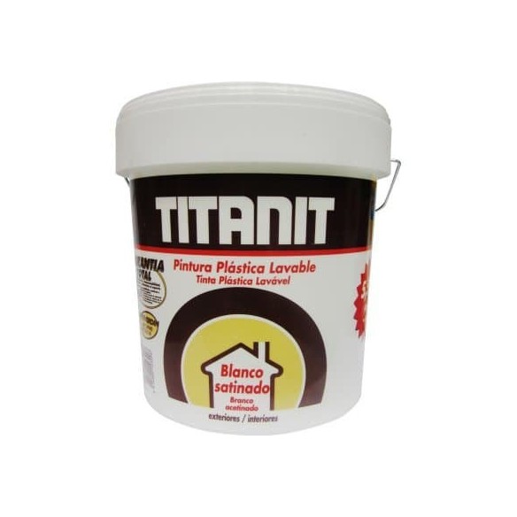 PINTURA PLASTICA TITANIT 2000 INT/EXT 750 ML BLANCO SATINADO