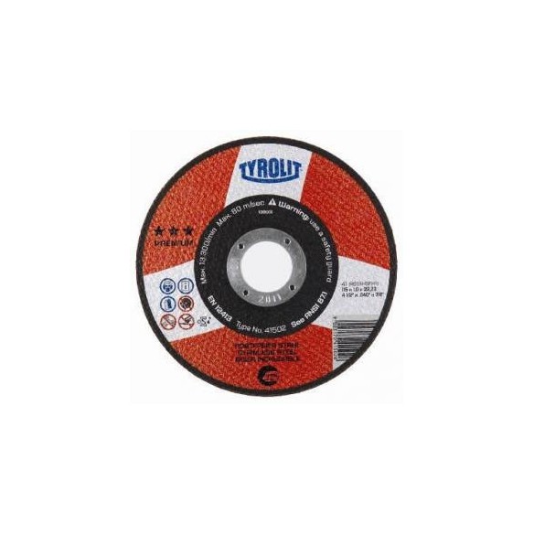 DISCO CORTE TYROLIT PREMIUM 41F A60R-BFKA ACERO 125X1 MM