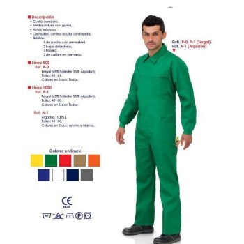 BUZO VESIN L1000 TERGAL AZULINA T-48