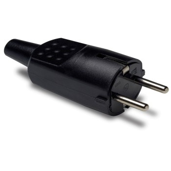 CLAVIJA AEREA PVC GOMA TT 16 A 250 V NEGRA