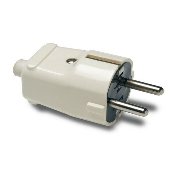 CLAVIJA 4.8MM 16A-250V BLANCA