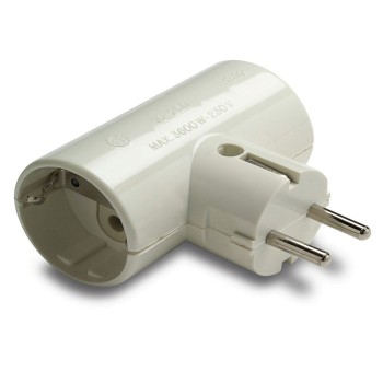 ADAPTADOR DOBLE TT CERAMICA 16A 250V 1302