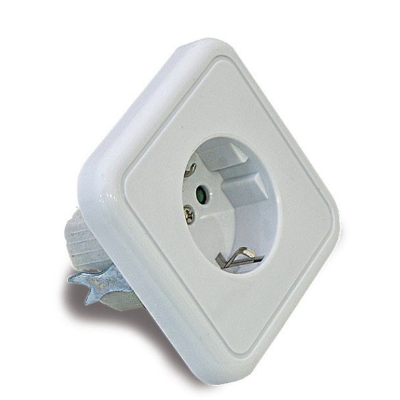 BASE EMPOTRAR PORCELANA TT16A-250V