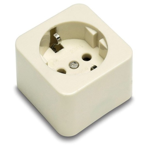 BASE SUPERFICIE PORCELANA TT 16A-250V  2301