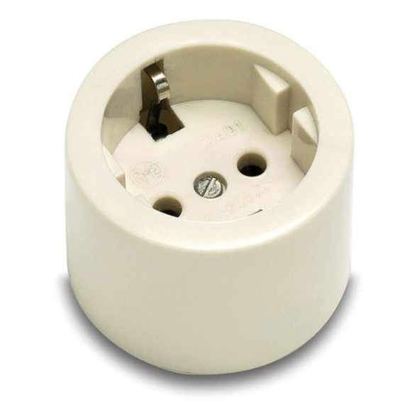 BASE SUPERFICIE PORCELANA TT 16A 250V 2401