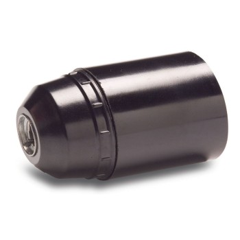 PORTALAMPARAS LISO E-27  NEGRO