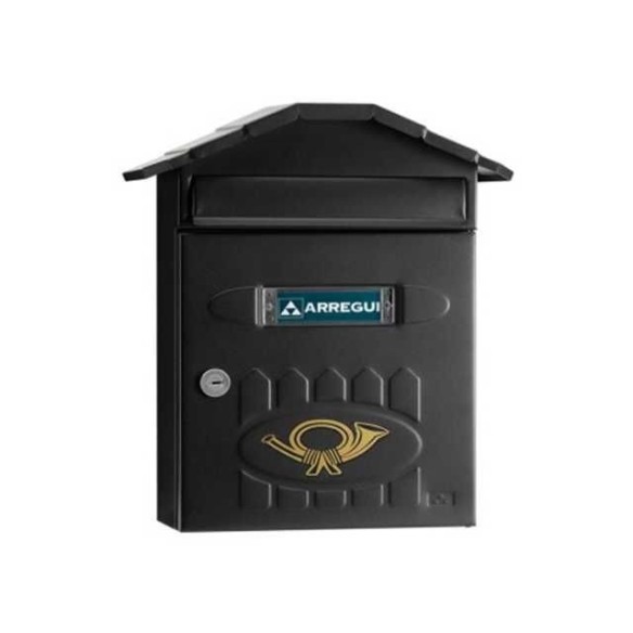 BUZON ARREGUI VILLA E-5004 EXTERIOR INOX 360X240X100 MM NEGRO