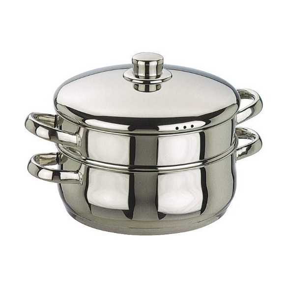 CACEROLA VAPOR INOX OSLO 24 CMS. IBILI