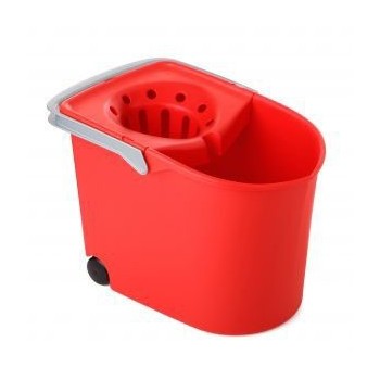 CUBO C/ESCURRIDOR C/RUEDAS ROJO TATAY