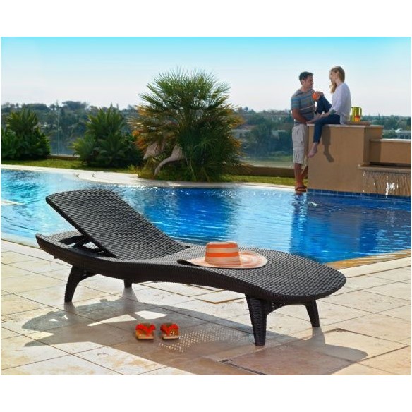 TUMBONA KETER PACIFIC RESINA INYECTADA MULTIPOSICIONES 130 CM ANTRACITA