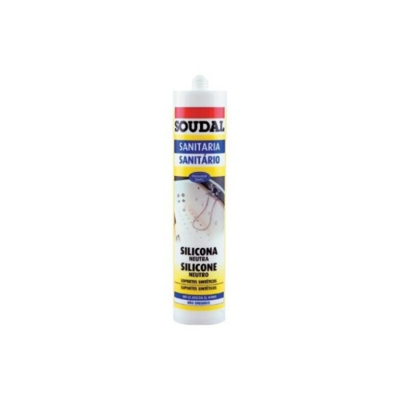 SILICONA SANITARIA NEUTRA BLANCA 300ML SOUDAL