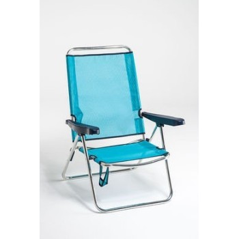 SILLA PLAYA RESPALDO ALTO 672ALF FIBRELINE ALUMINIO ALCO