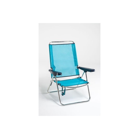 SILLA PLAYA RESPALDO ALTO 672ALF FIBRELINE ALUMINIO ALCO