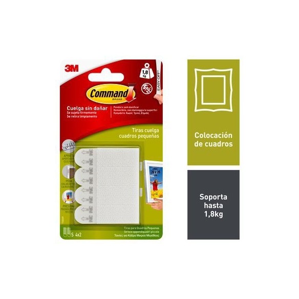 TIRAS COMMAND CUADRO PEQUEÑAS 17202 3M