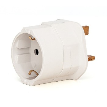 ADAPTADOR INGLES EUROPEO  10A-250V 1407