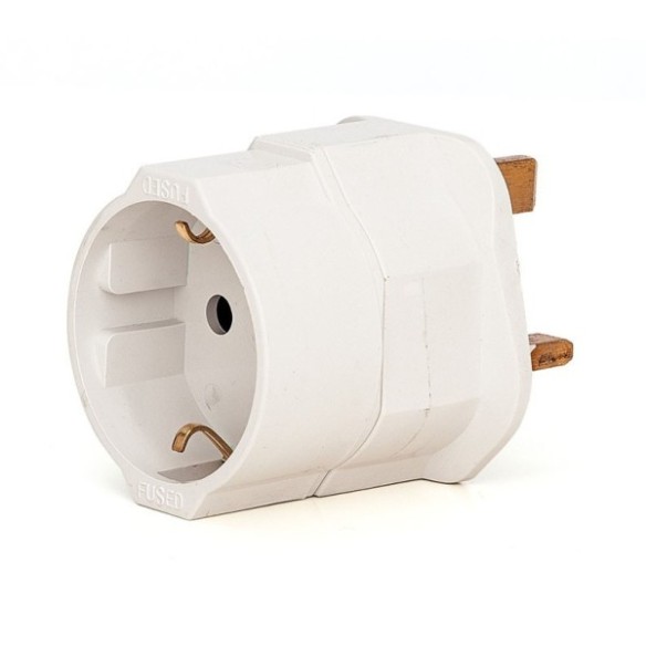 ADAPTADOR INGLES EUROPEO  10A-250V 1407