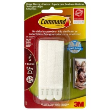TIRAS COMMAND PARA MARCOS ESTRECHOS BLANCAS 17207 3M