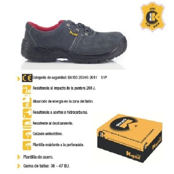 ZAPATO KAPITAL TOURING S1P SERRAJE NEGRO T- 42