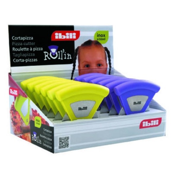 CORTAPIZZA ROLLIN PLASTICO Y ACERO IBILI