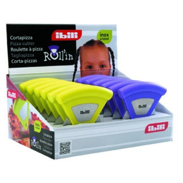 CORTAPIZZA ROLLIN PLASTICO Y ACERO IBILI