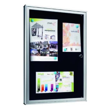 PANEL ANUNCIOS JOMA BRISA 4 FOLIOS ALUMINIO 670x480x40 MM