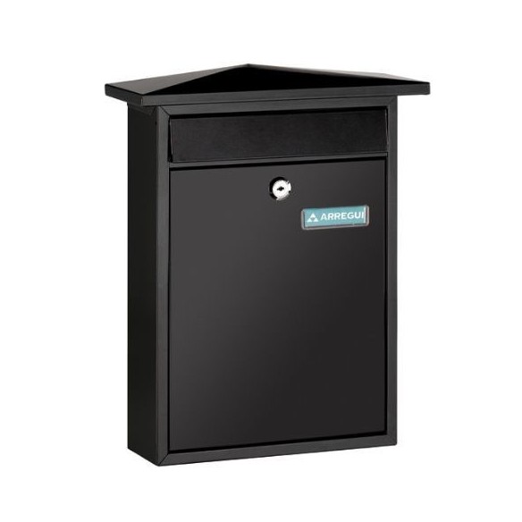 BUZON ARREGUI HOME E-5714 EXTERIOR INOX 385X260X80 MM NEGRO