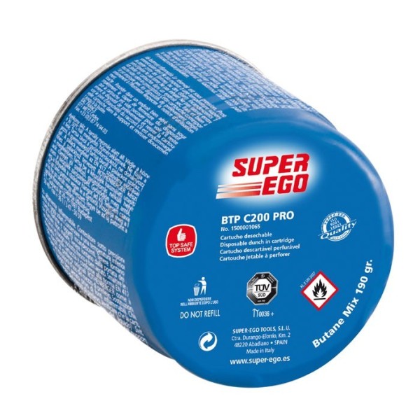 CARTUCHO GAS SUPER-EGO PERFORABLE BTP C200 PRO 190 GR