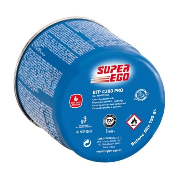 CARTUCHO GAS SUPER-EGO PERFORABLE BTP C200 PRO 190 GR