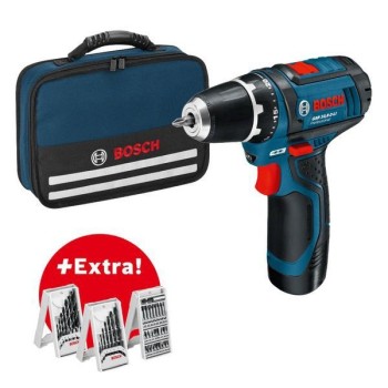 ATORNILLADOR BOSCH GSR 12V-15 12V C/MALETIN 2 BAT. Y 39 ACC.