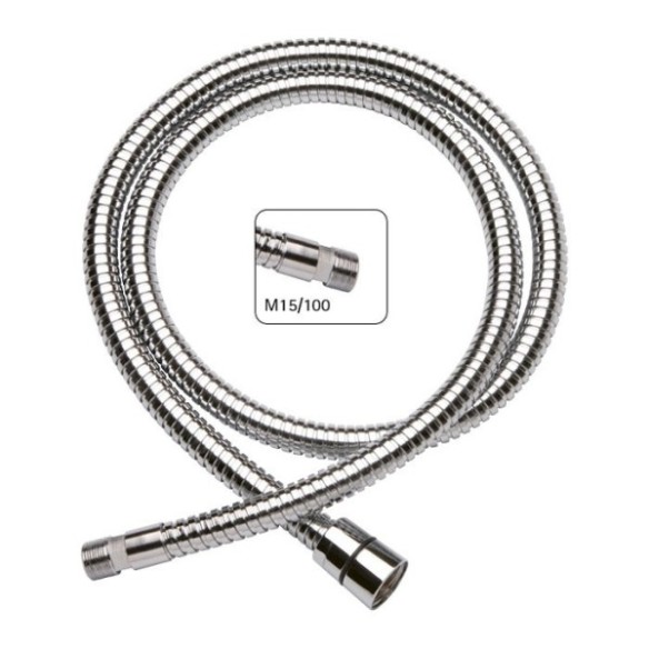 FLEXO  METALICO DOBLE ENGATILLADO EXTRAIBLE FREGADERA 1.2M ORFESA