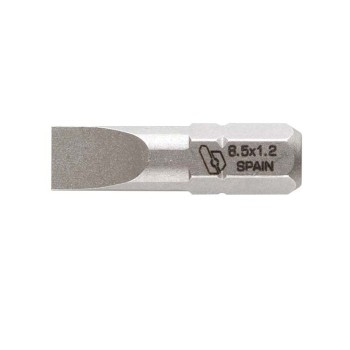 "JUEGO PUNTAS BIANDITZ 1/4""  BOCA RECTA 8X1.2X25MM 5UDS"